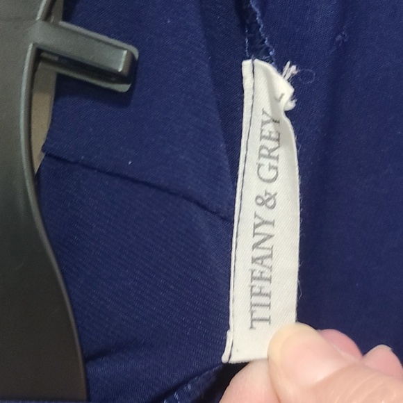 Tiffany & Grey Paisley Dress w attached duster jacket. EUC Qtr Sleeve - Picture 4 of 6